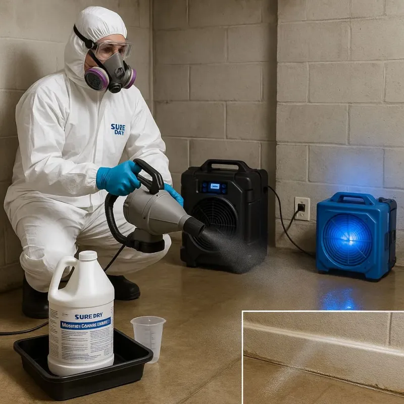Sanitization and Odor Removal process in Belfair, WA